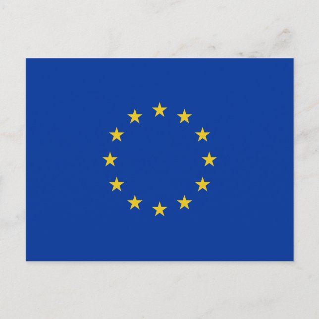 EU-Flagga Vykort (Framsida)