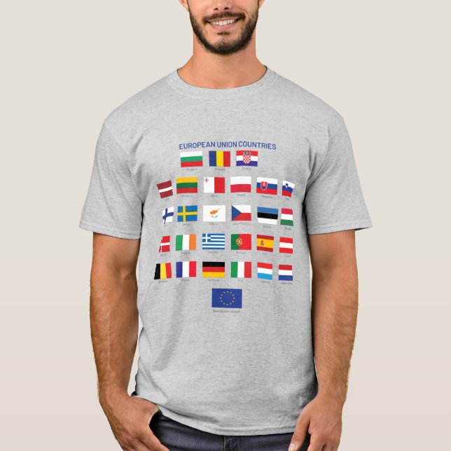 EU FLAGGOR EU LAND T SHIRT (Framsida)