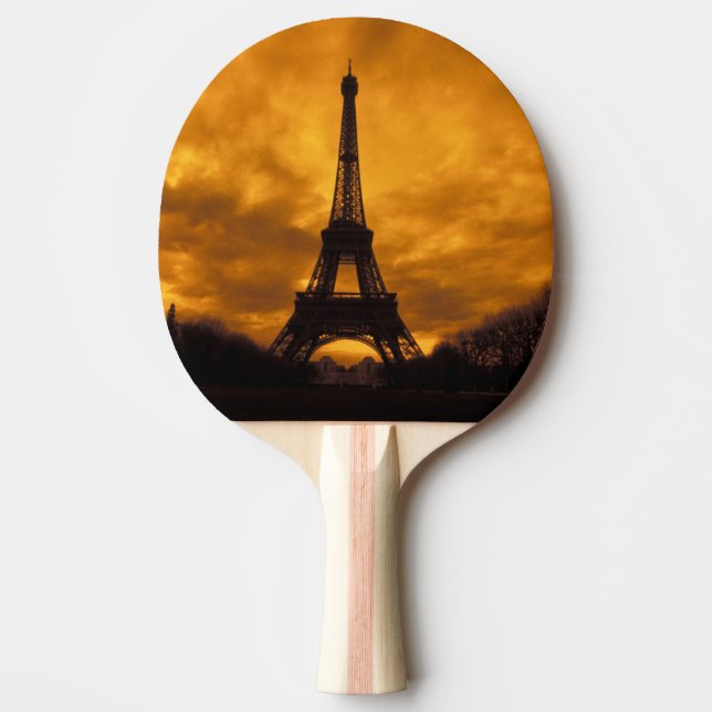 EU, Frankrike, Paris. Eiffeltornet. Pingisracket (Framsidan)