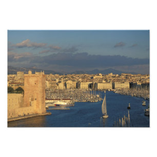 EU, Frankrike, Provence, Bouches-du-Rhone, Fototryck