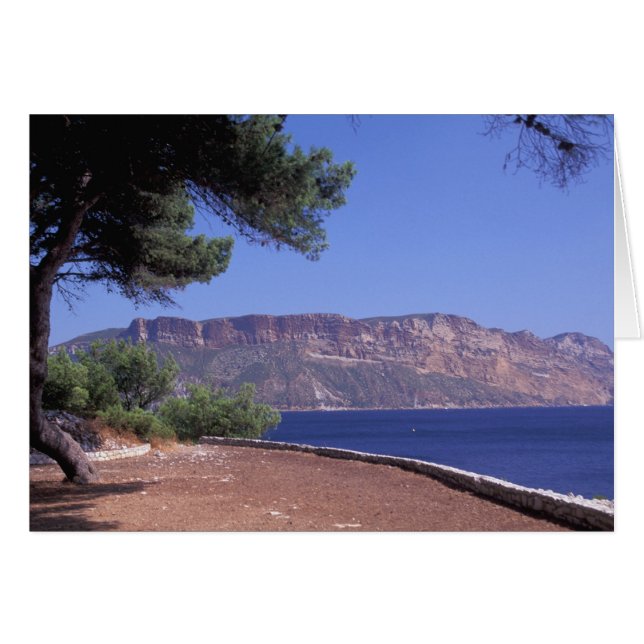 EU, Frankrike, Provence, Cassis Hälsningskort (Framsidan Horizontal)
