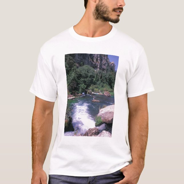 EU, Frankrike, Provence, Fontaine de Vaucluse T Shirt (Framsida)