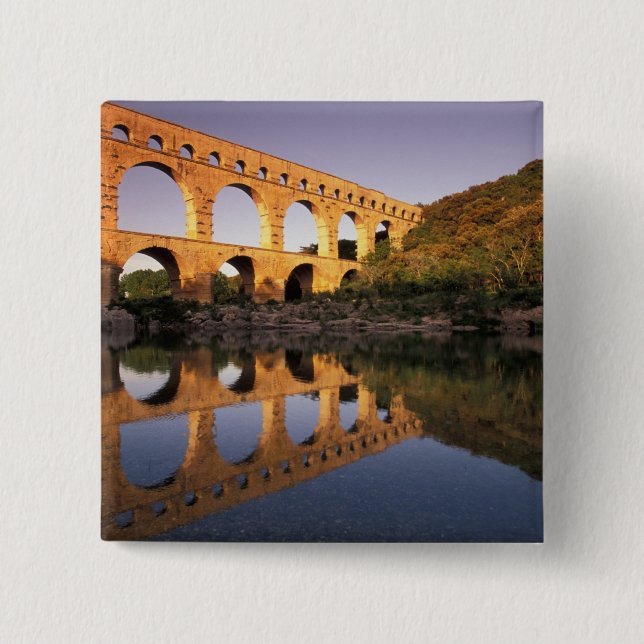 EU, Frankrike, Provence, Gard, Pont du Gard. 2 Knapp (Framsida)