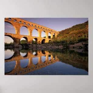 EU, Frankrike, Provence, Gard, Pont du Gard. 2 Poster