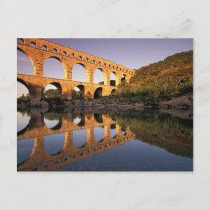 EU, Frankrike, Provence, Gard, Pont du Gard. 2 Vykort
