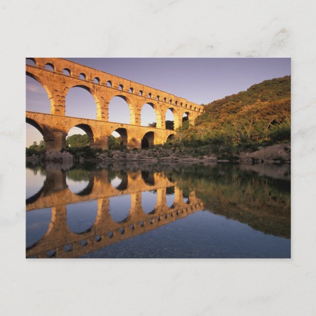 EU, Frankrike, Provence, Gard, Pont du Gard. 2 Vykort (Framsida)