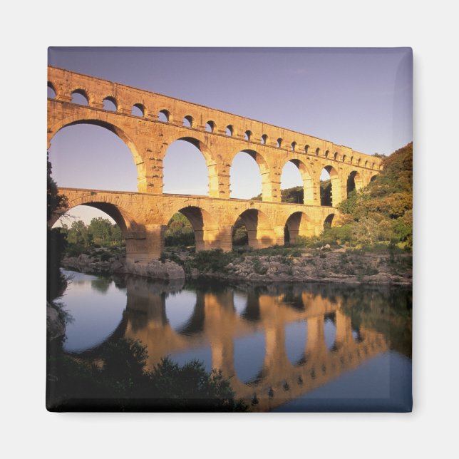 EU, Frankrike, Provence, Gard, Pont du Gard. Magnet (Framsidan)