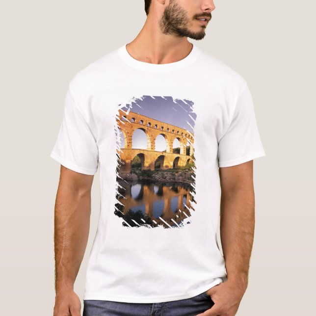 EU, Frankrike, Provence, Gard, Pont du Gard. T Shirt (Framsida)