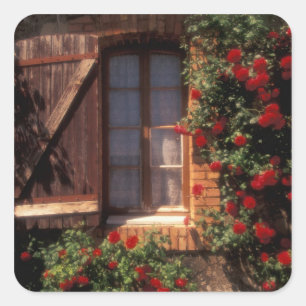 EU, Frankrike, Provence, Vaucluse, Apt. Hus Fyrkantigt Klistermärke