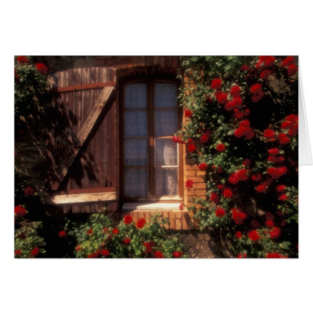 EU, Frankrike, Provence, Vaucluse, Apt. Hus Hälsningskort (Framsidan Horizontal)
