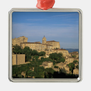EU, Frankrike, Provence, Vaucluse, Gordes, Julgransprydnad Metall