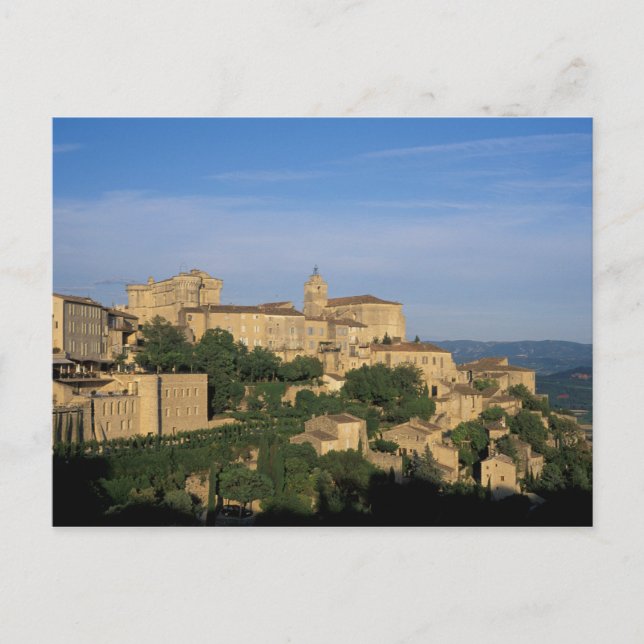 EU, Frankrike, Provence, Vaucluse, Gordes, Vykort (Framsida)