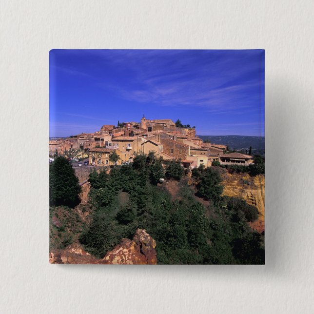 EU, Frankrike, Provence, Vaucluse, Rousillon. Knapp (Framsida)