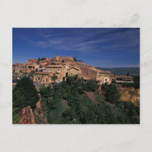 EU, Frankrike, Provence, Vaucluse, Roussillon. 4 Vykort