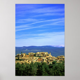 EU, Frankrike, Provence, Vaucluse, Roussillon. Poster