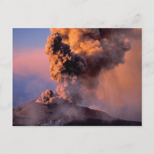 EU, Italien, Sicilien, toppmötet i Etna Vykort (Framsida)