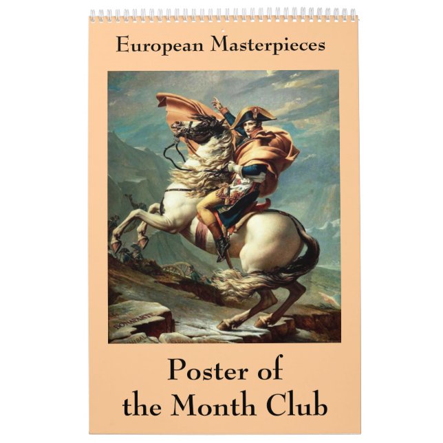 EU-mästerverk Poster Klubben Månad Kalender (Omslag)