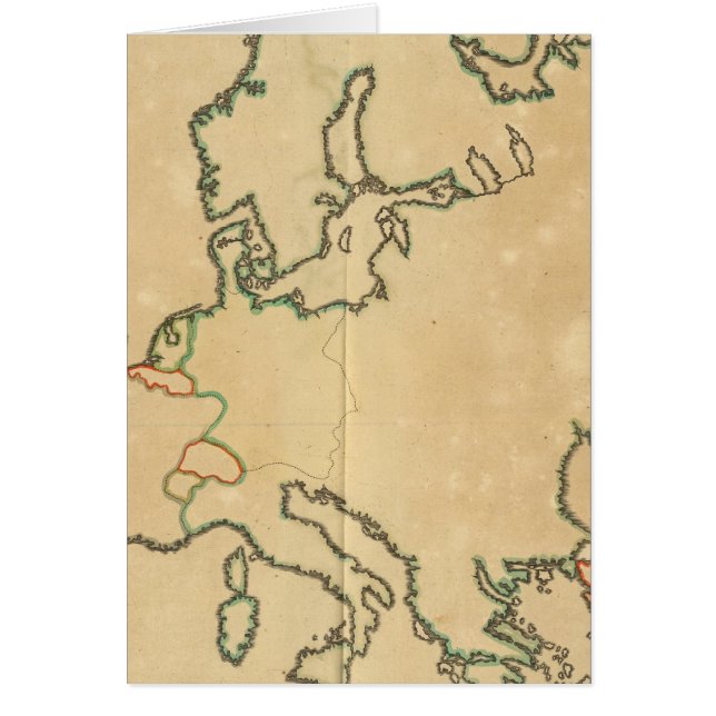 EU-översikt Hälsningskort (Framsidan)