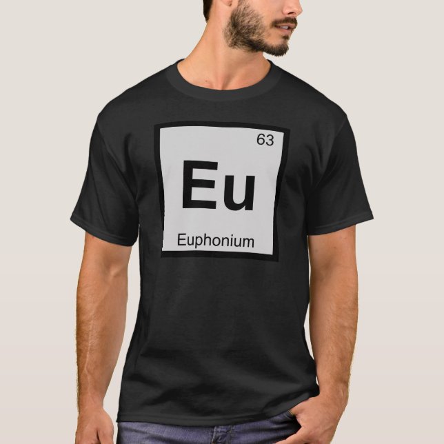 Eu - periodiskt bord för Euphoniummusikkemi Tee (Framsida)