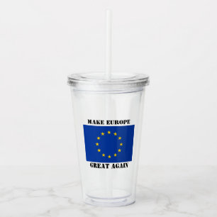 EU:s anpassningsbar av pridet i Europa flagga Take Away Mugg