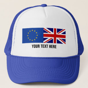 EU:s folkomröstning BREXIT truckerkeps i Storbrita