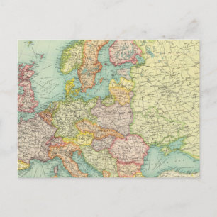 EU:s politiska Karta Vykort
