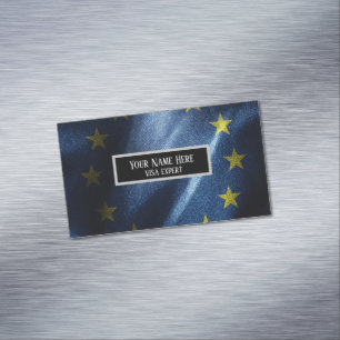 EU-sidenflagga Magnetiska Visitkort