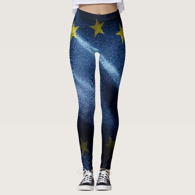 EU SILKE FLAGGA LEGGINGS (Framsida)