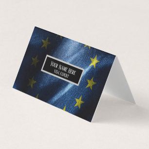 EU SILKE FLAGGA VISITKORT
