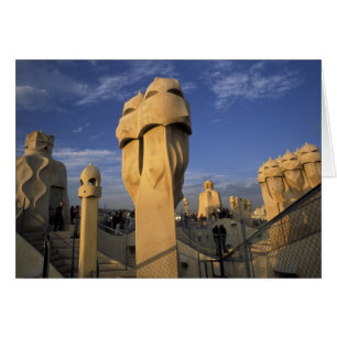 EU, Spanien, Katalonien, Barcelona. Antonio Gaudis Hälsningskort