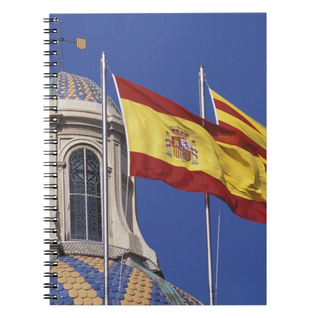 EU, Spanien, Katalonien, Palau de la Generalitat. Anteckningsbok Med Spiral (Framsidan)