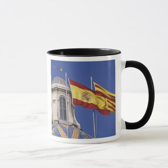 EU, Spanien, Katalonien, Palau de la Generalitat. Mugg (Höger)