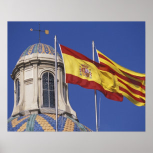 EU, Spanien, Katalonien, Palau de la Generalitat. Poster