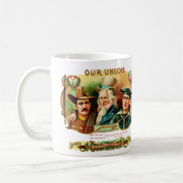 EU-Vintage Cigar Box-etikett Kaffemugg