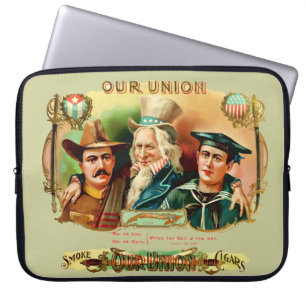 EU-Vintage Cigar Box-etikett Laptop Sleeve