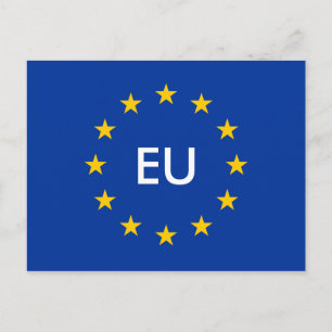 EU-vykort för flagga Vykort