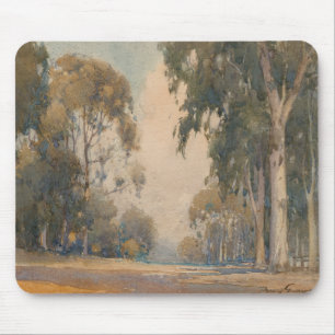 Eucalyptus (1922) - Delikat vattenfärg botaniskt Musmatta