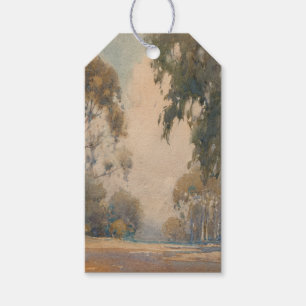 Eucalyptus (1922) – Ömtålig botanisk akvarell Presentetikett