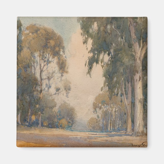Eucalyptus (1922) – Skör akvarellbotanik Magnet (Framsidan)