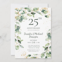 Eucalyptus 25-årsjubileums inbjudan