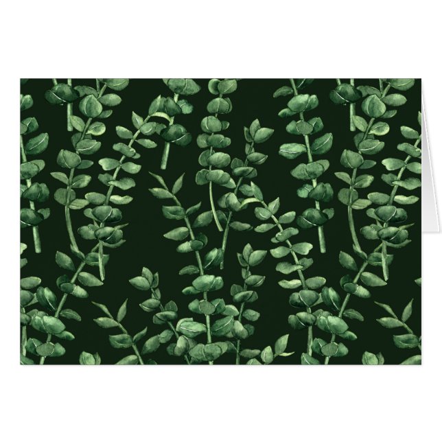 Eucalyptus 2 hälsningskort (Framsidan Horizontal)