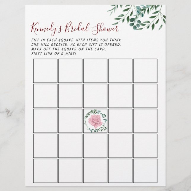 Eucalyptus 2 Sida vid babyvisningsspel (Baksida)