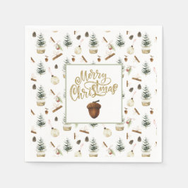 Eucalyptus Acorns jul Pappersservett