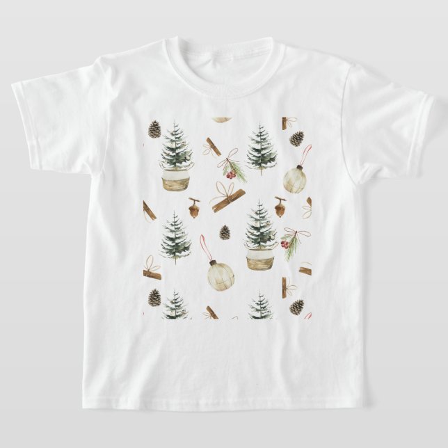 Eucalyptus Acorns jul T Shirt (Laydown)