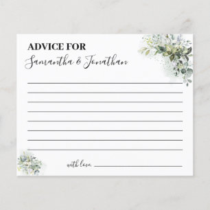 Eucalyptus Advice för par Möhippor Flygblad