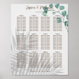 Eucalyptus akvarellaffisch poster