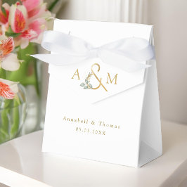 Eucalyptus Ampersand Bröllop Box Geschenkschachtel Presentaskar