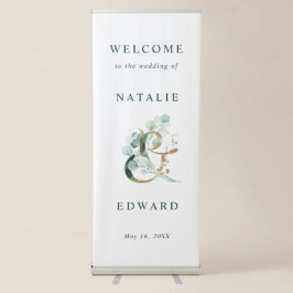 Eucalyptus Ampersand Guld Grönt Bröllop