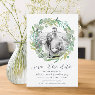 Eucalyptus andedräkt Foto Spara datumkortet Datumet