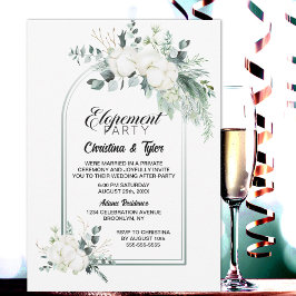 Eucalyptus Arch Elopement Party Inbjudningar